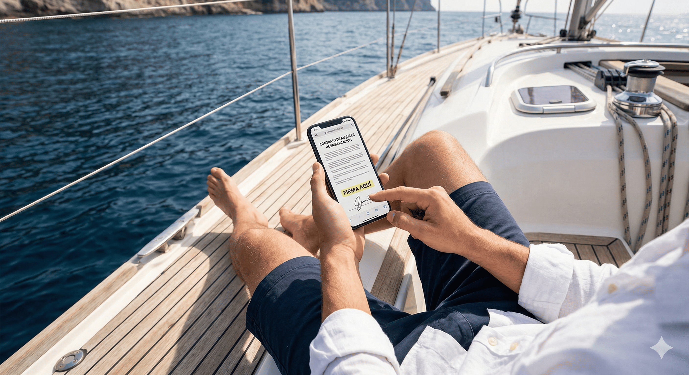 Cómo firmar el contrato de alquiler de barco y el check-in digital por WhatsApp (Guía Náutica 2026)